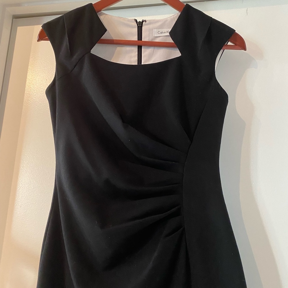 Little black Calvin Klein dress.